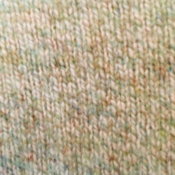 Scotland Cashmere 2-ply Sweater V-neck Pullover Sleeves Tan Men's Small Unisex - Picture 5 of 16